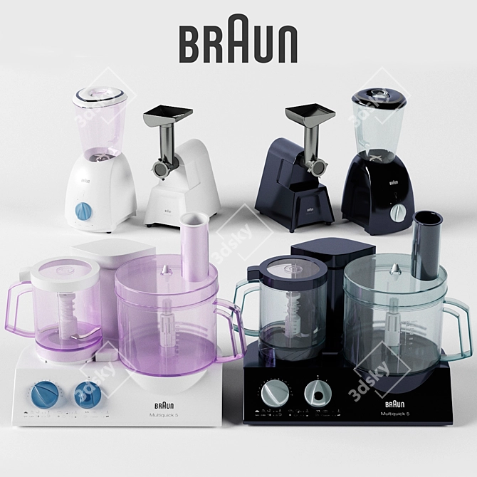 Braun Multiquick 5: Versatile Kitchen Combo 3D model image 1