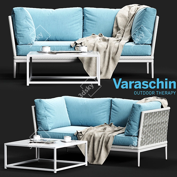 Varaschin ALGARVE Sofa: Modern Luxury Seating 3D model image 1