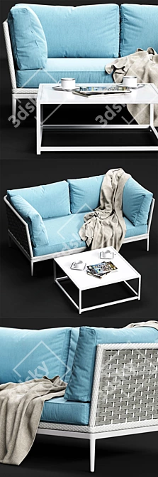 Varaschin ALGARVE Sofa: Modern Luxury Seating 3D model image 2