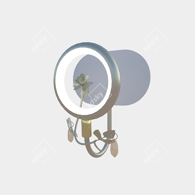 MW-Light Yvonne Floral Design Bra 3D model image 1