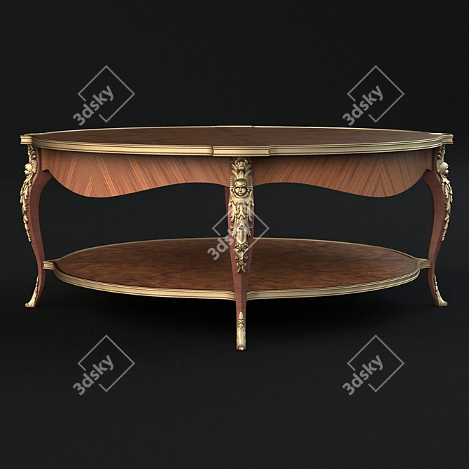 Caryatid Circular Cocktail Table 3D model image 2