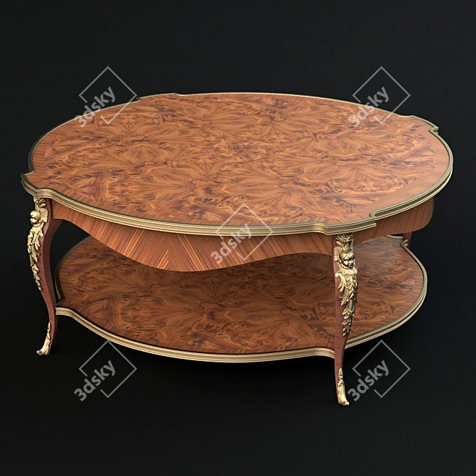 Caryatid Circular Cocktail Table 3D model image 3