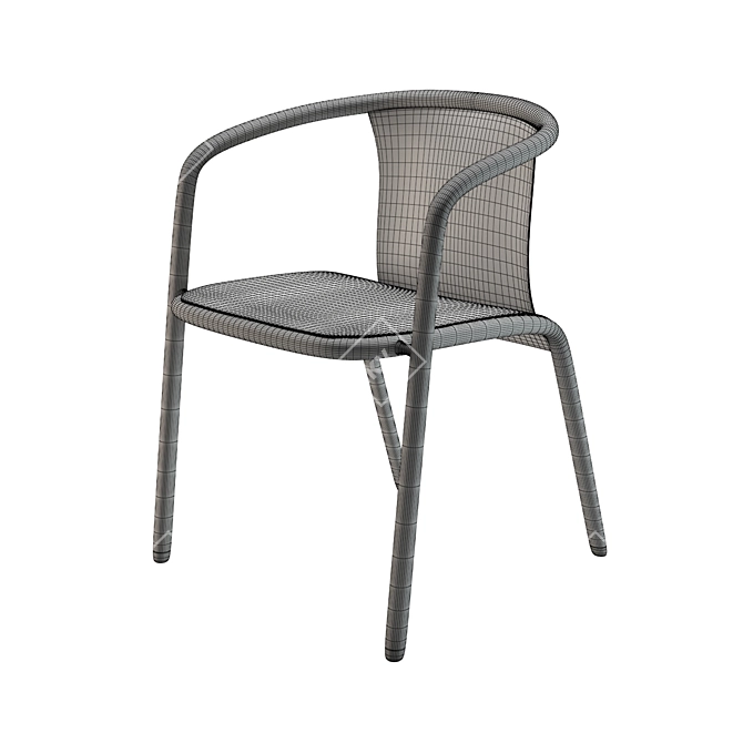 Elegant Fusion: Maré Armchair 3D model image 3