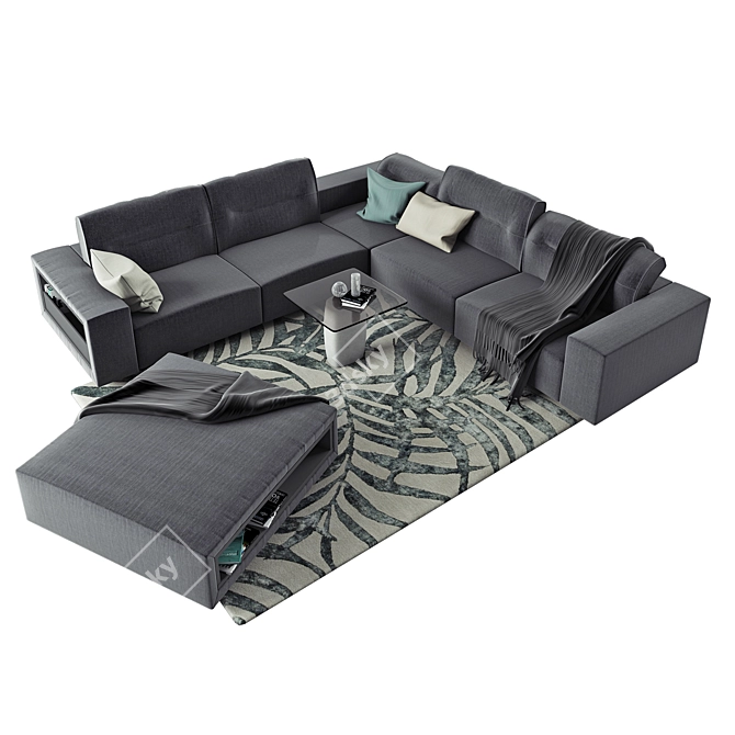 BoConcept Hampton Modular Sofa 3D model image 1
