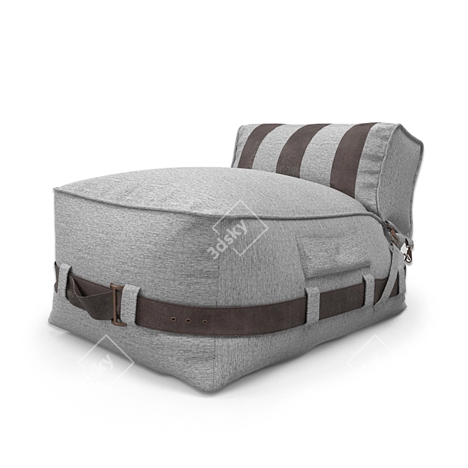 Stylish Sacramento Armchair by Unico 3D model image 1