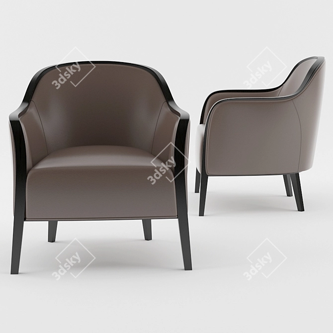Wave 02741 - Montbel: Modern Minimalist Object 3D model image 1