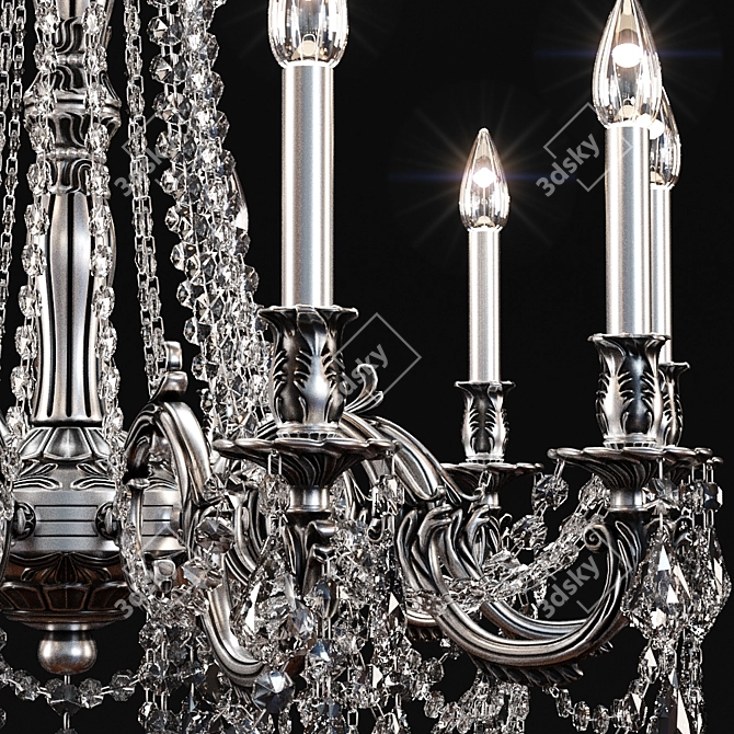 Elegant Rosallia Chandelier 9210 3D model image 2