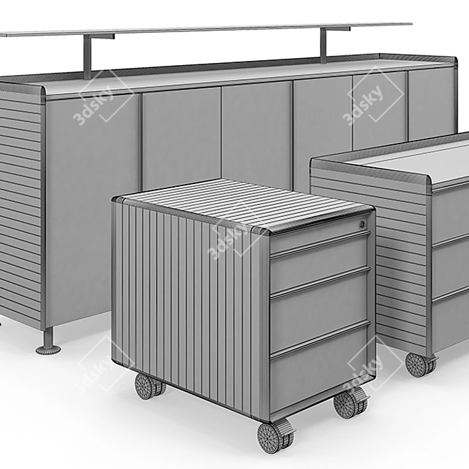 Efficient Office Storage Solutions 3D model image 3