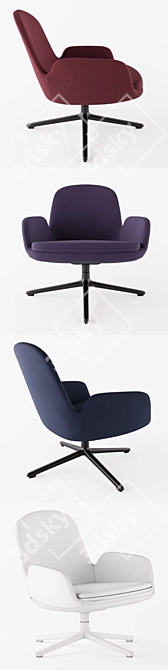 Elevate Your Comfort: Era Lounge Chair 3D model image 2