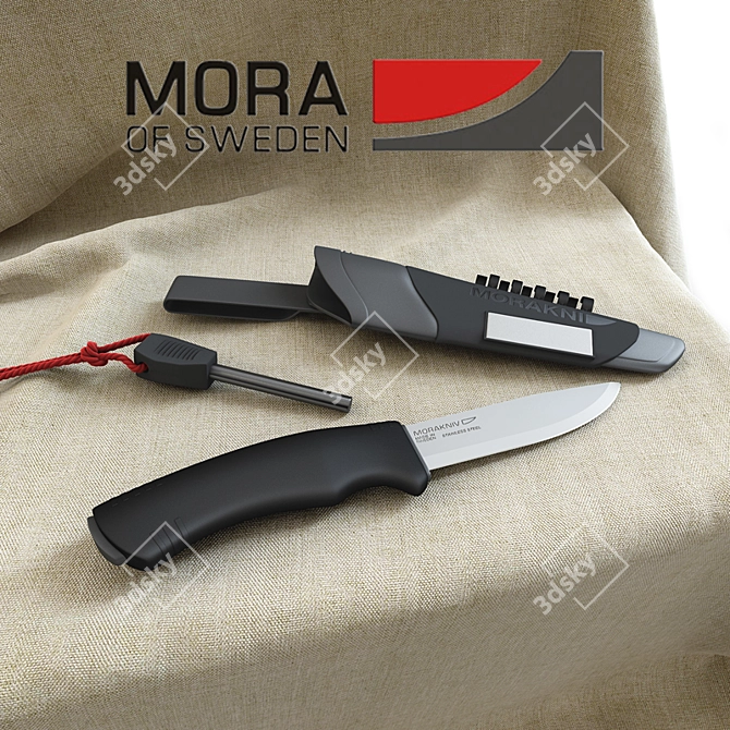 Morakniv BushCraft Survival Knife 3D model image 1