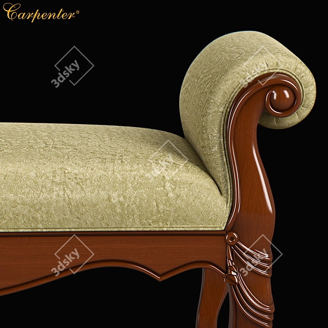 Carpenter Bed Bench: Modern and Stylish 3D model image 2