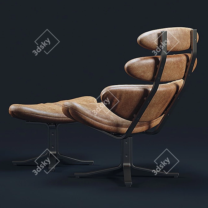Modern Corona Chair Set 3D model image 2