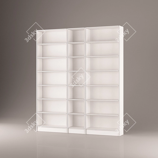 Billy 200x28x237 cm Storage 3D model image 2