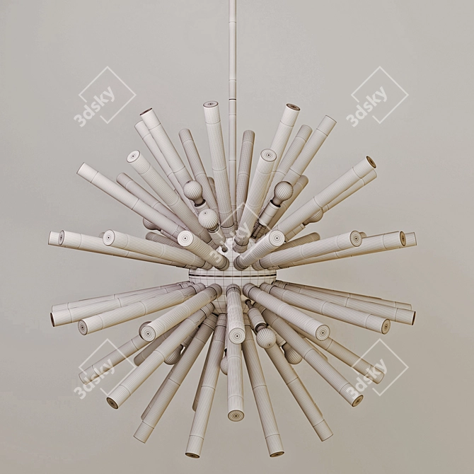 Radiant Rapture Crystal Chandelier 3D model image 2