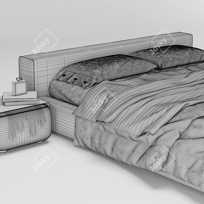Desiree Kubic 24 Bed 3D model image 3