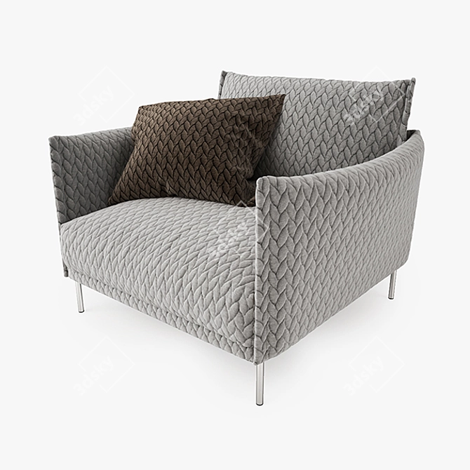 Elegant Moroso Gentry Armchair: V-Ray Ready 3D model image 1
