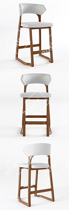 Minimalist Corbin Stool 3D model image 2