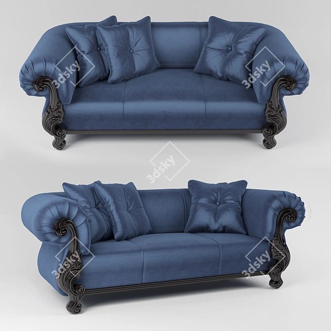 Luxury Queen Sofa by Orsitalia 3D model image 1