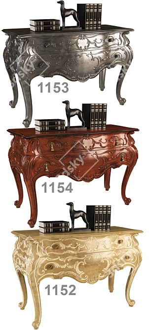 Vittorio Grifoni Chest of Drawers Set 3D model image 2