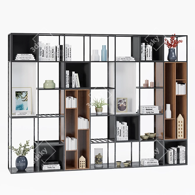 Versatile Decorative Shelving 3D model image 1