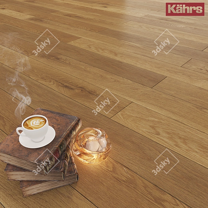 Kährs Oak Tweed: Exquisite Elegance for Your Floors 3D model image 1