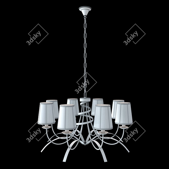 Classic Elegance: Aurora Sail Chandelier 3D model image 2