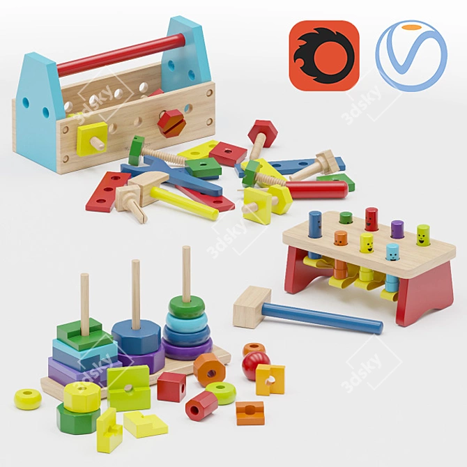 Melissa & Doug Toys Set 3D model image 1