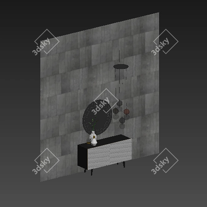 Modern Italian Cattelanitalia Set 3D model image 3