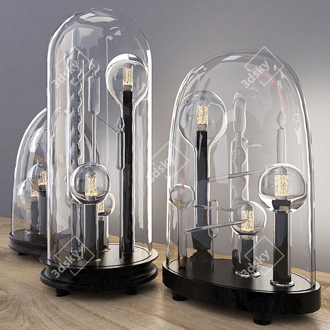 Modern Chemistry Cloche Set 3D model image 2