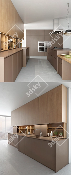 Zampieri Kitchen: Italian Elegance for Your Home 3D model image 2