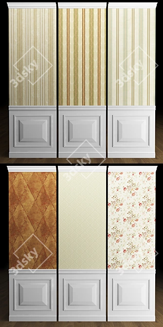 Superior Quality Nextwall Traditional Wallpaper 3D model image 2