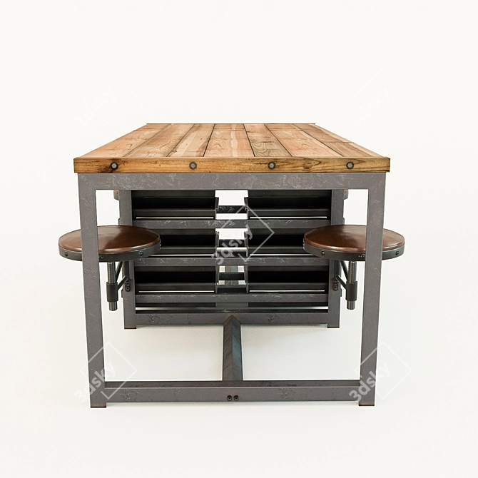 Rupert Architect Desk 3D model image 3