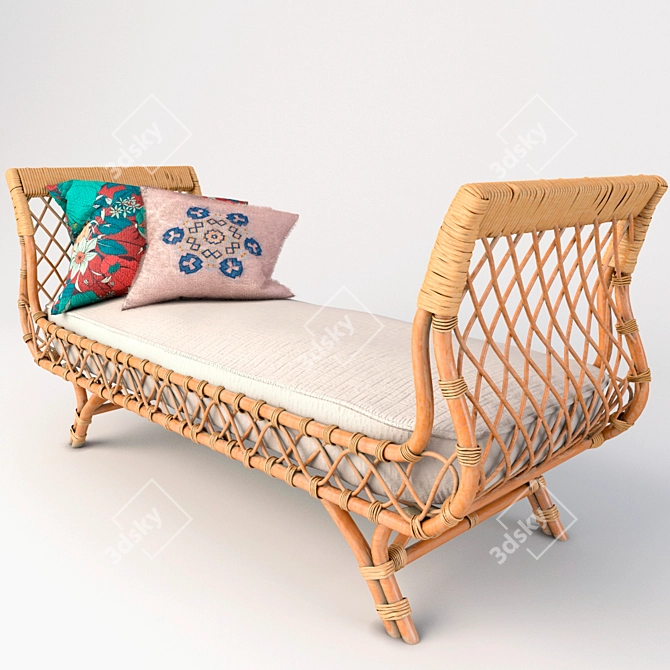 Elegant Paloma Bench - Versatile & Stylish 3D model image 1