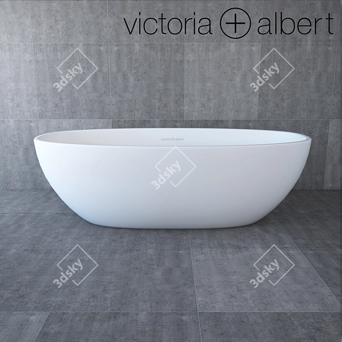 Luxury Barcelona Bathtub by Victoria+Albert 3D model image 1