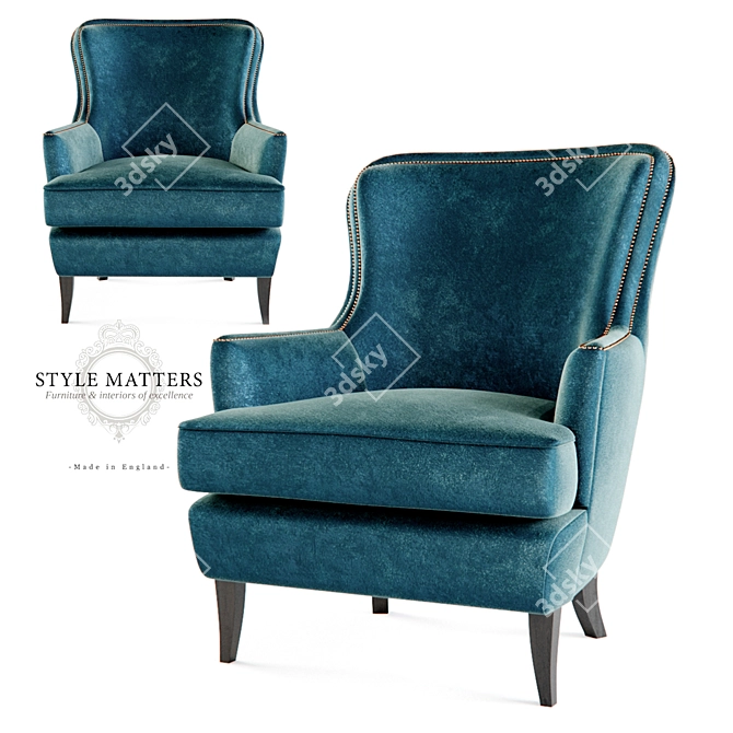Modern Elegance - FH 106 Armchair 3D model image 1
