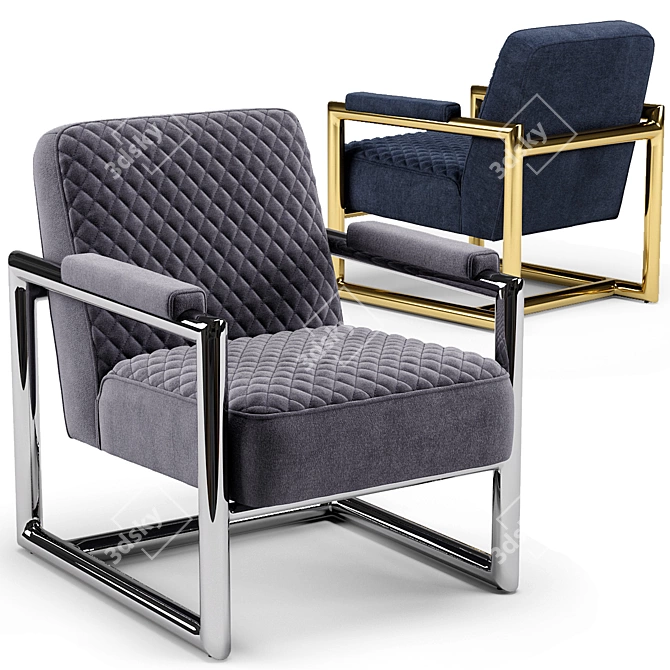 Elegant Florence Armchair: Sleek Design & Superior Comfort 3D model image 1