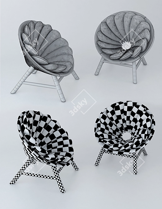 Quetzal Armchair: French Designer Marvel 3D model image 3