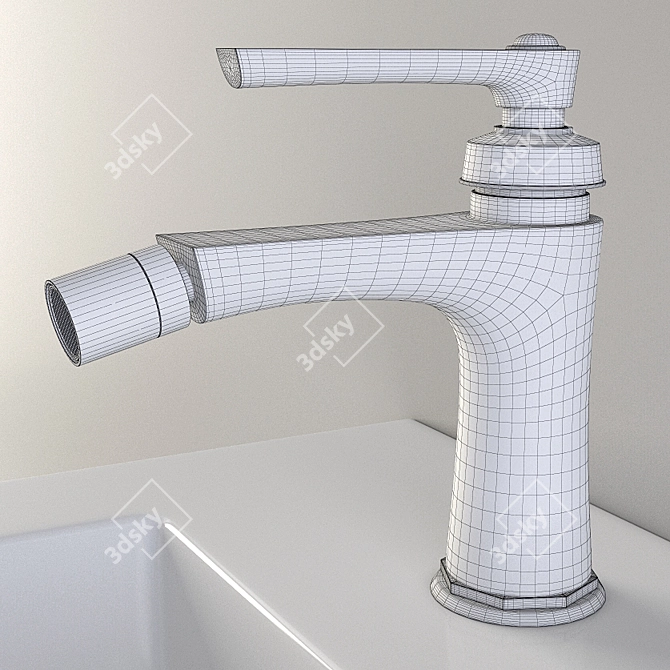 Cezares Liberty BS-01 Bidet Mixer 3D model image 3