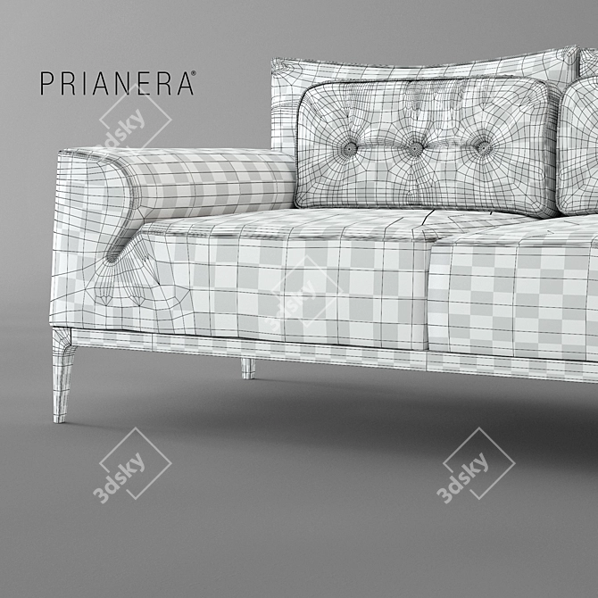 Mivida Leather Sofa by Prianera 3D model image 3