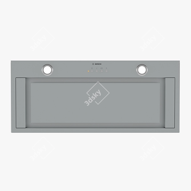 Sleek Bosch Canopy Cooker Hood 3D model image 2