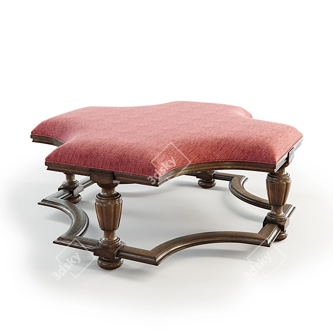 Northam Cocktail Ottoman: Fine Furniture Design at its Finest! 3D model image 1