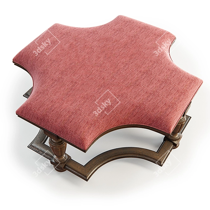 Northam Cocktail Ottoman: Fine Furniture Design at its Finest! 3D model image 2