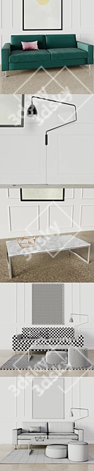 Colorful Elegance: Bolia Collection 3D model image 2