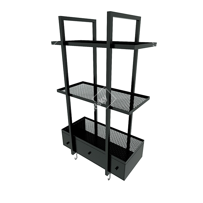 Versatile Shelving Unit: IKEA FALSTERBU 3D model image 2