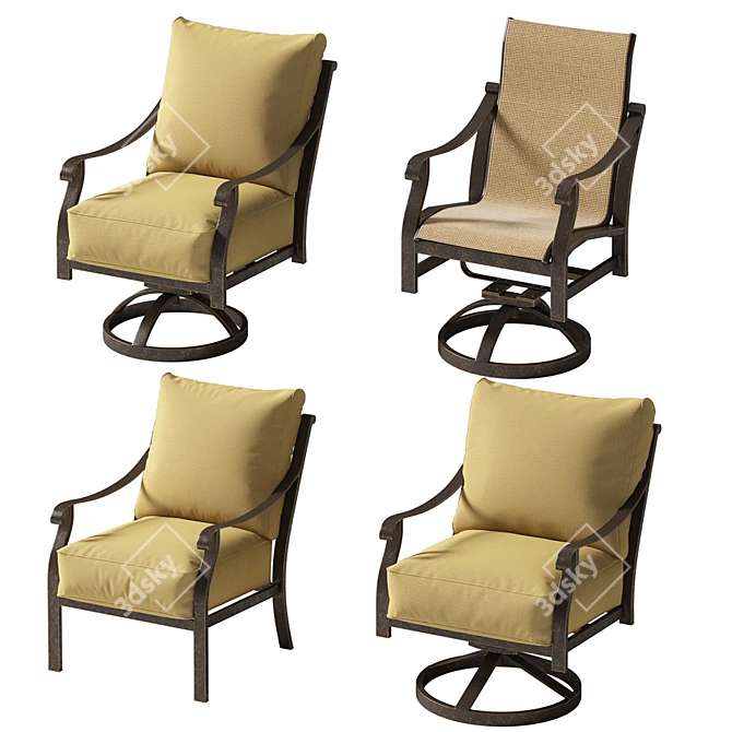 Vintage Elegance Chairs 3D model image 1