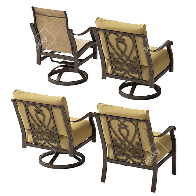 Vintage Elegance Chairs 3D model image 2