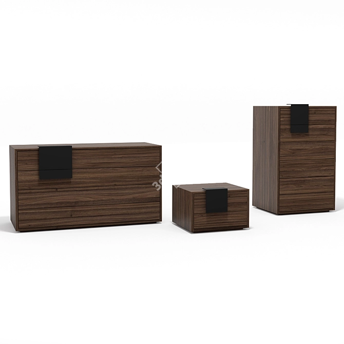 Modern Dotty Bedroom Furniture: 3D Models 3D model image 1