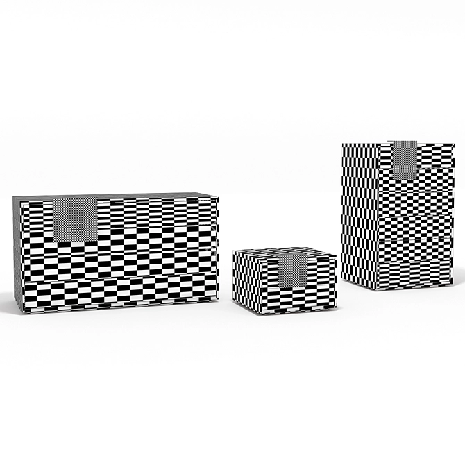 Modern Dotty Bedroom Furniture: 3D Models 3D model image 2