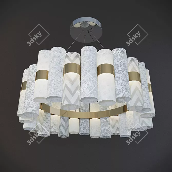 LA LOLLO Chandelier: Exquisite Design by Lorenza Bozzoli 3D model image 2