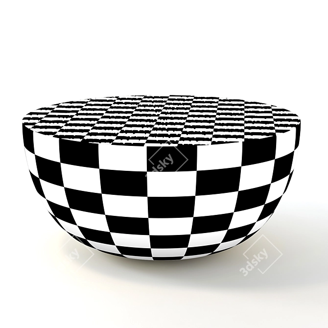 Elegant Forest Round Low Table 3D model image 2